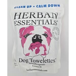 Herban Essentials Essential Oil Towelettes - Dog Towelettes New